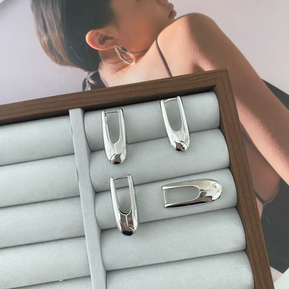 U&me Icon™ Aros enchapados en oro 18k y plata 925 - Podios