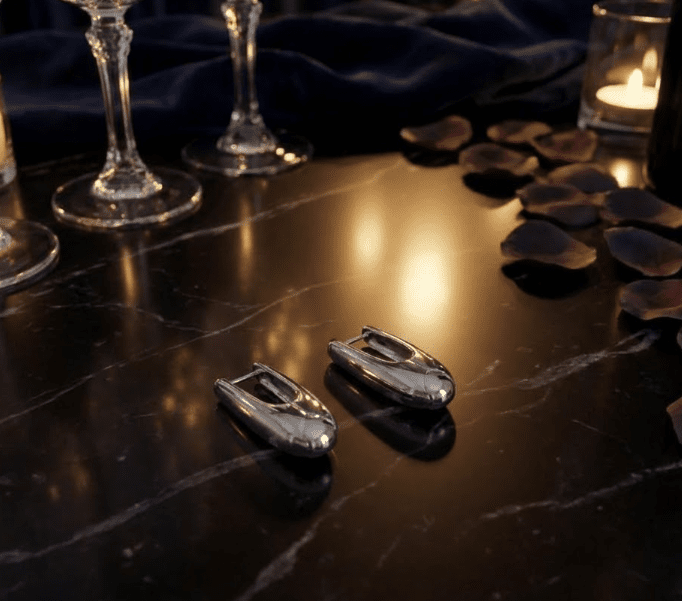 U&me Icon™ Aros enchapados en oro 18k y plata 925 - Podios