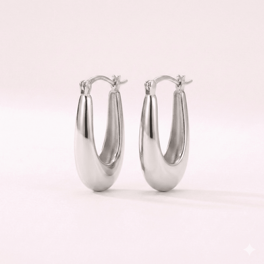 U&me Icon™ Aros enchapados en oro 18k y plata 925 - Podios