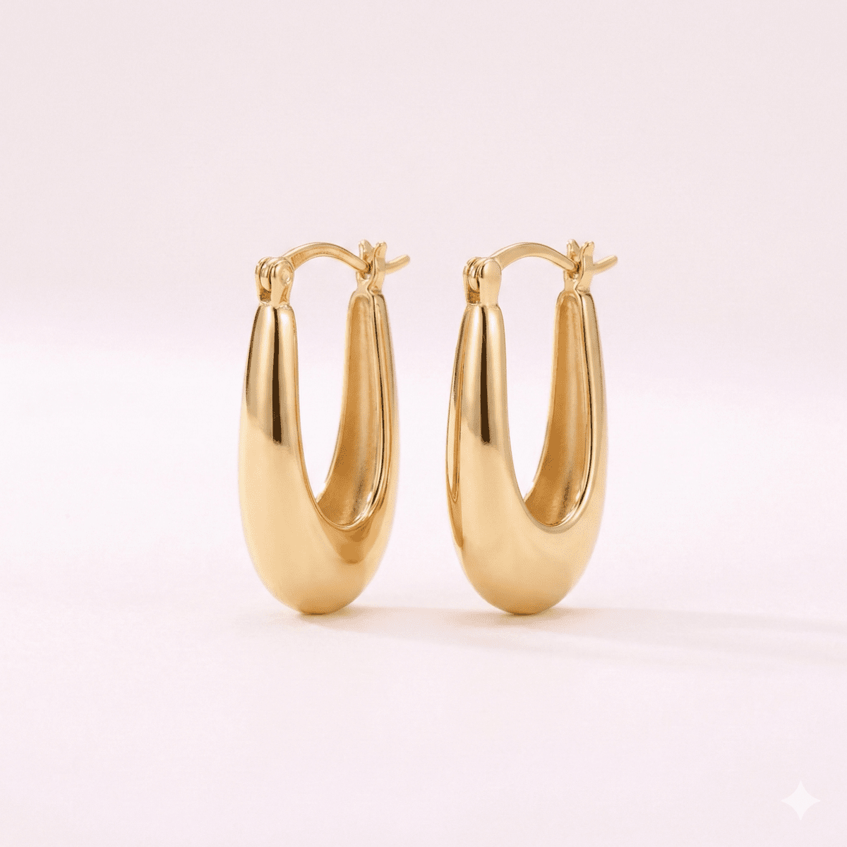 U&me Icon™ Aros enchapados en oro 18k y plata 925 - Podios