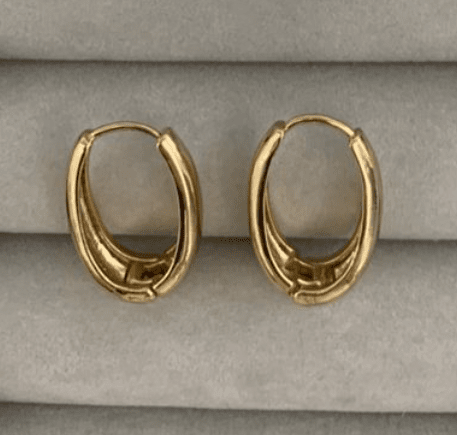 U&me Lightning™ Aros enchapados en oro 18k - Podios