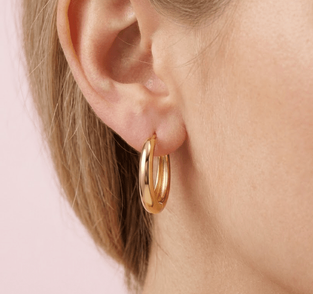 U&me Lightning™ Aros enchapados en oro 18k - Podios