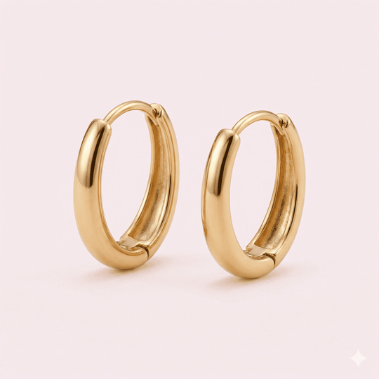 U&me Lightning™ Aros enchapados en oro 18k - Podios