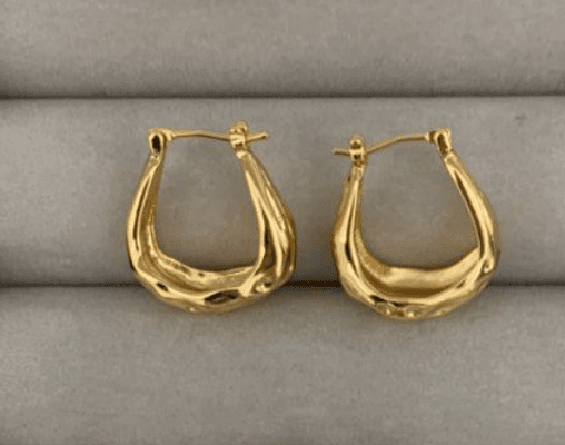 U&me Spark™ Aros enchapados en oro 18k - Podios